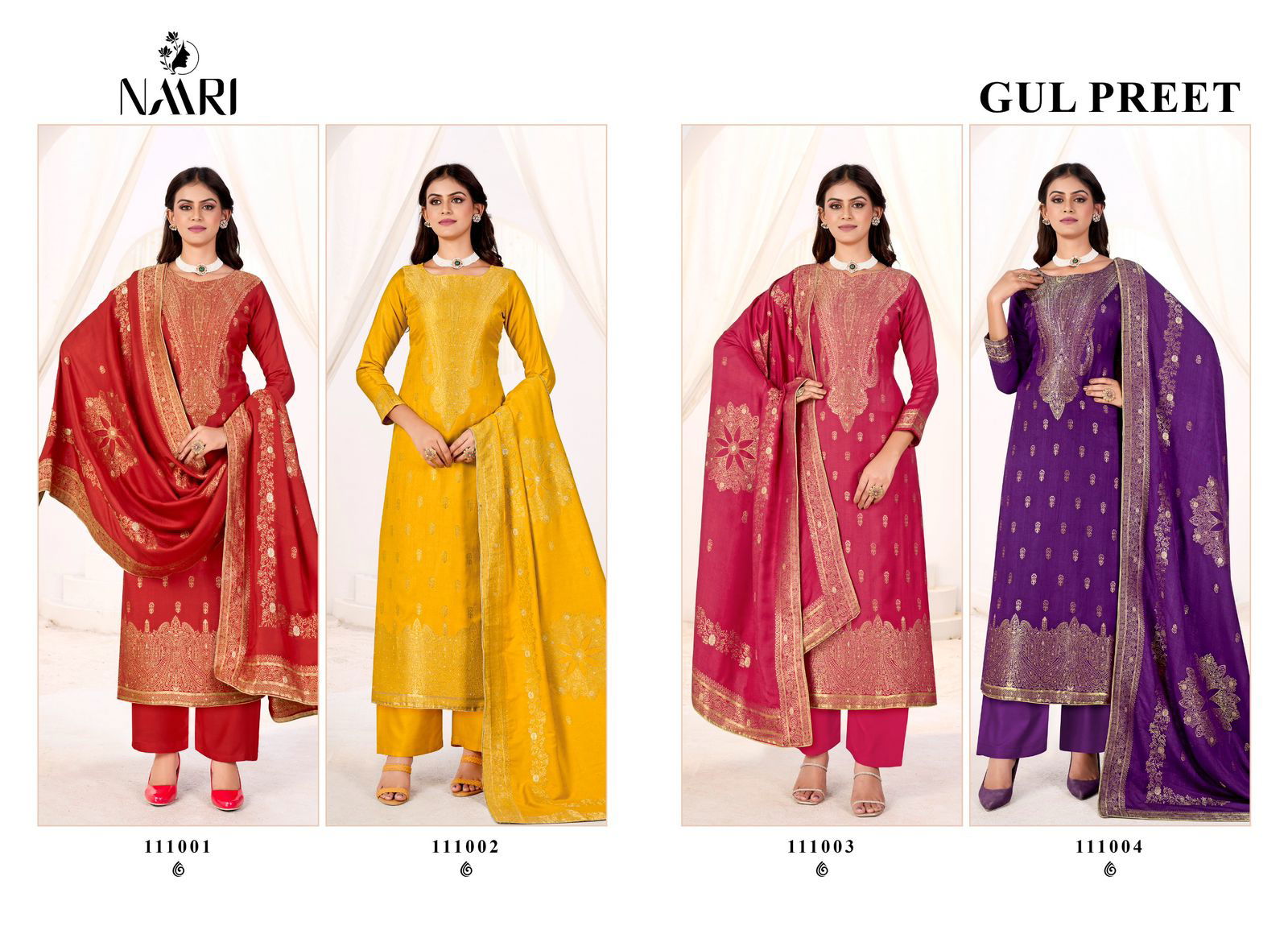 Gul Preet By Naari Designer Pashmina Salwar Kameez Wholesale Shop In Surat
